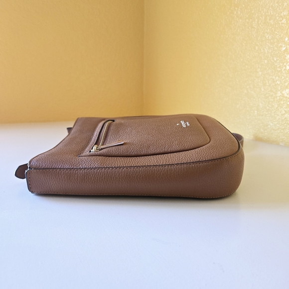 Kate Spade Leila Top Zip Shoulder Crossbody bag Pebble Leather Gingerbread Brown - Picture 7 of 15